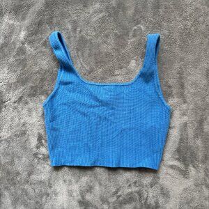 House Of Harlow 1960 Top Tank Ribbed Cropped